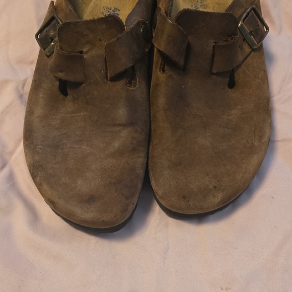 Birkenstock Brown Suede Mules - Picture 7 of 7
